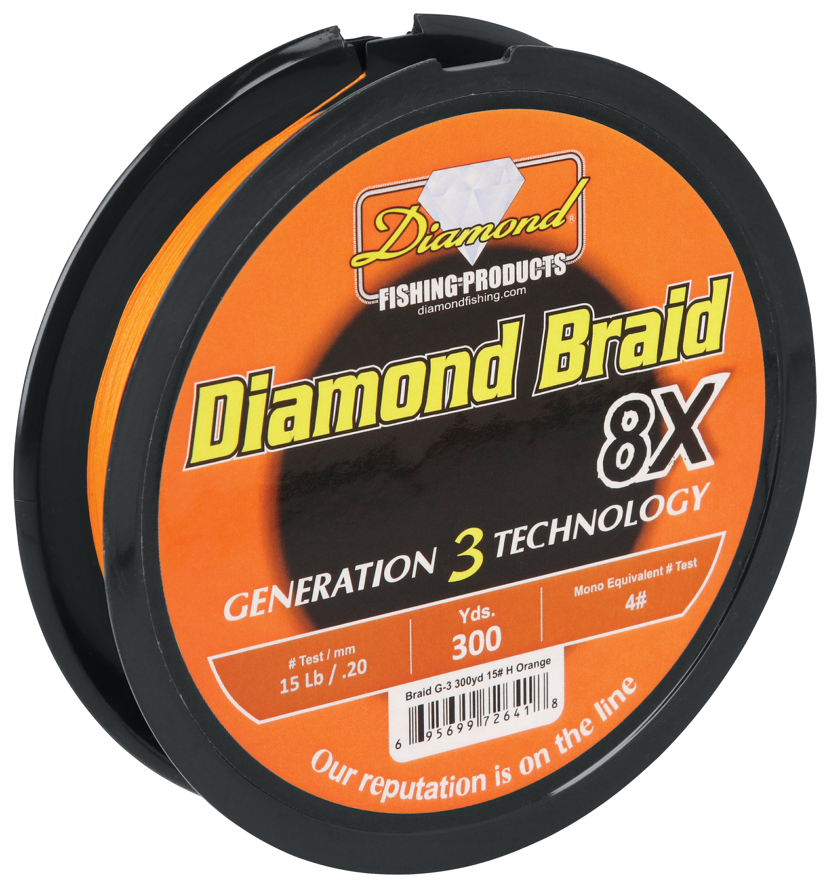 Diamond Generation 3 Diamond Braid 8X Fishing Line - Blue - 65 lb ...